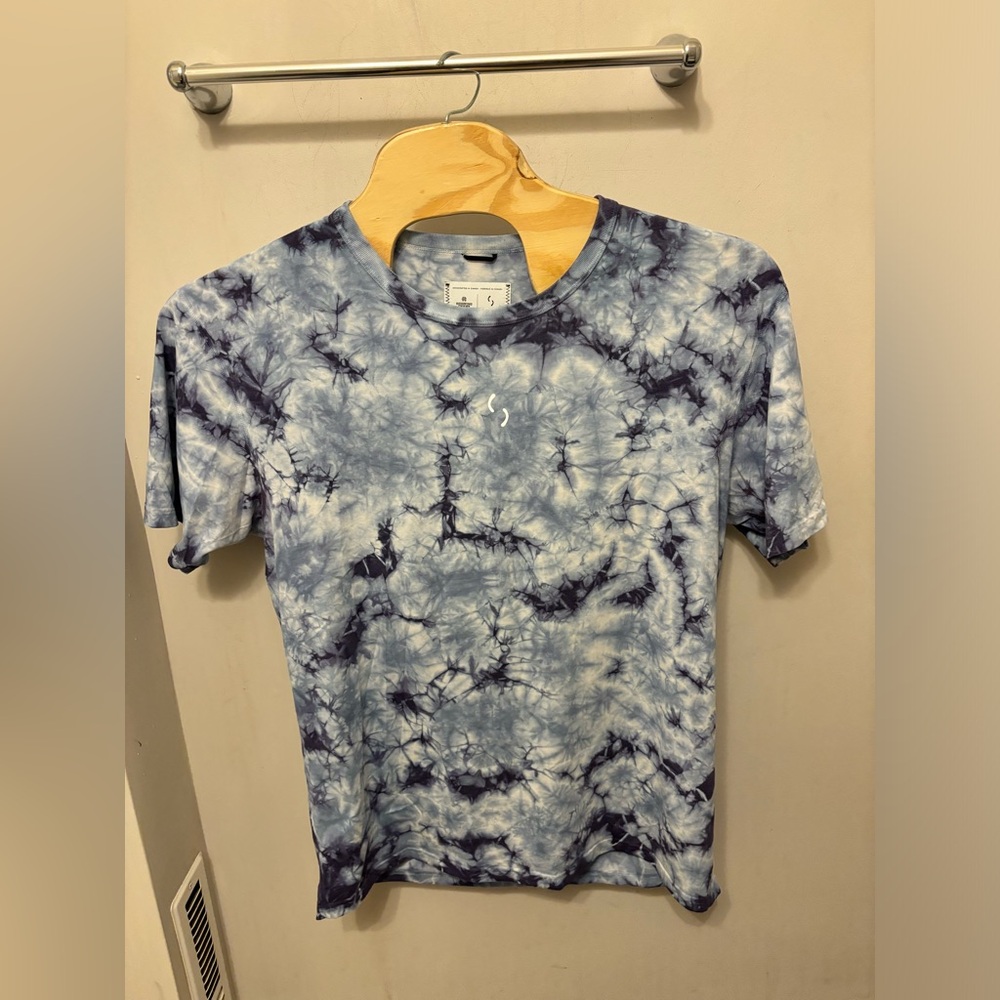 REIGNING CHAMP x RYAN WILLMS Men's Sz L Blue Tie Dye T-shirt Tee